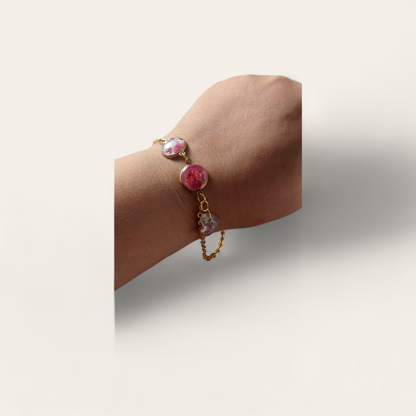 Edelstahl Armband 2 Fassungen