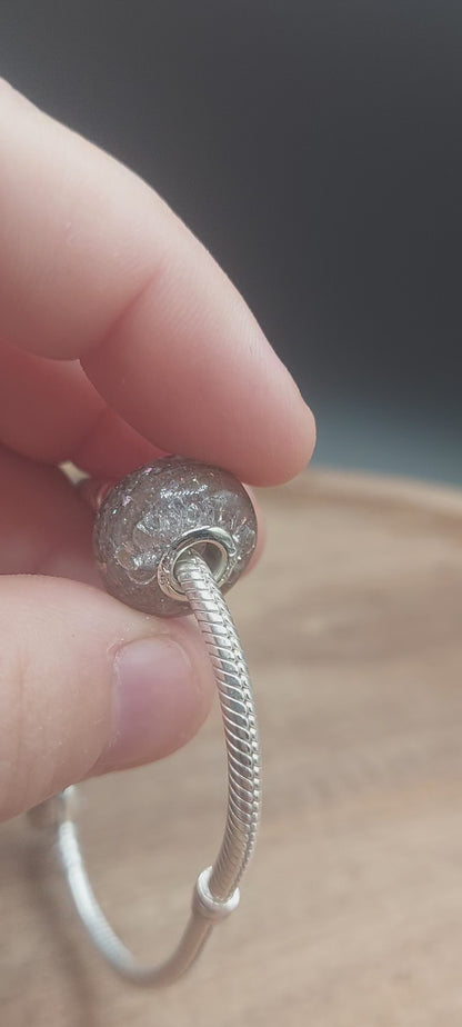 Großlochperle 925 Sterling Silber