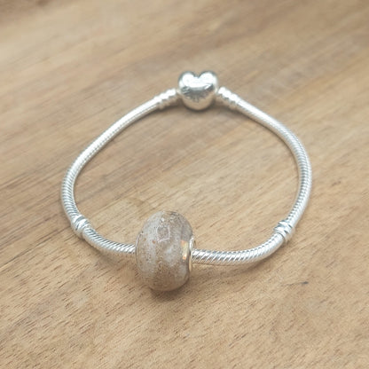 Großlochperle 925 Sterling Silber