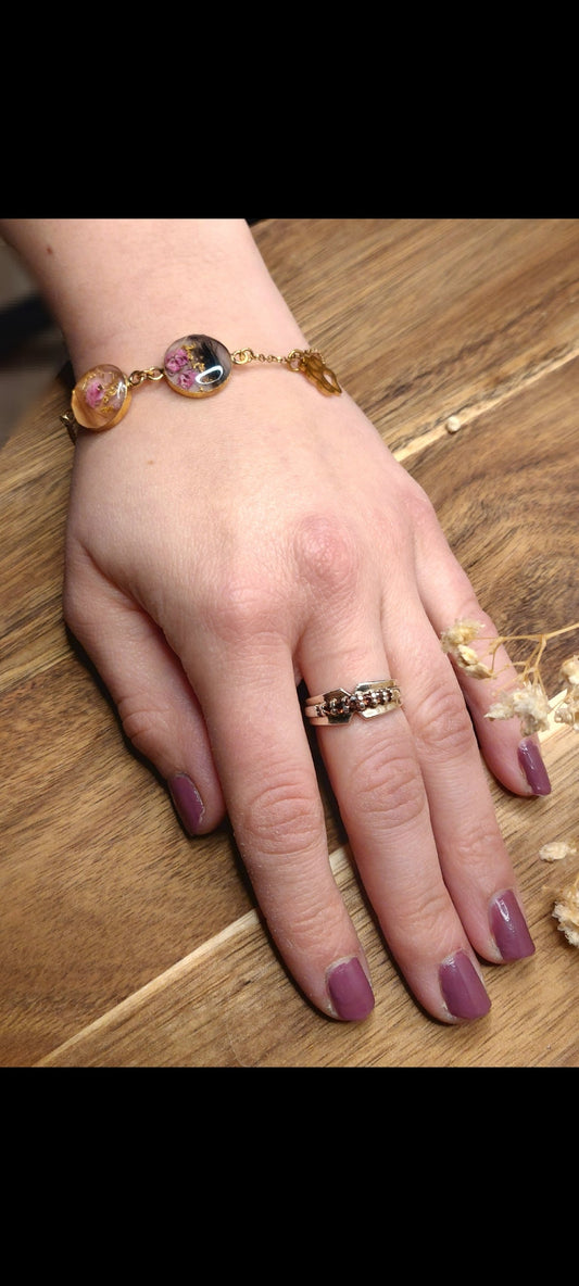 Armband 2 Fassungen in 925 Silber